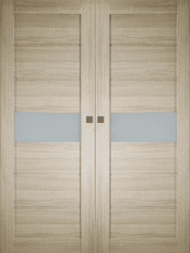 EDNA VETRO SHAMBOR DOUBLE MAGIC BELLDINNI MODERN INTERIOR DOOR - 1