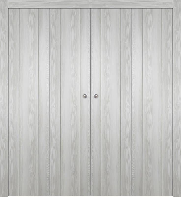 AVON 01 RIBEIRA ASH DOUBLE BI-FOLD BELLDINNI MODERN INTERIOR DOOR - 1