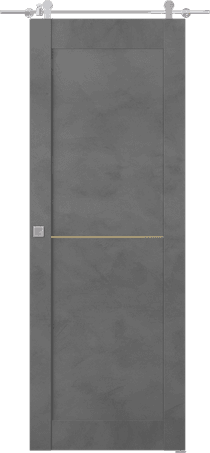 AVON 07 1H GOLD DARK URBAN DOUBLE BARN BELLDINNI MODERN INTERIOR DOOR - 1