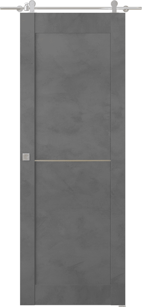 AVON 07 1H GOLD DARK URBAN DOUBLE BARN BELLDINNI MODERN INTERIOR DOOR - 1