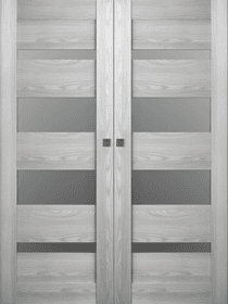 AVON 07-01 VETRO RIBEIRA ASH DOUBLE MAGIC BELLDINNI MODERN INTERIOR DOOR - 1