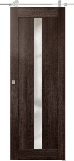 AVON 101 VETRO VERALINGA OAK BARN DOORS BELLDINNI MODERN INTERIOR DOOR - 1