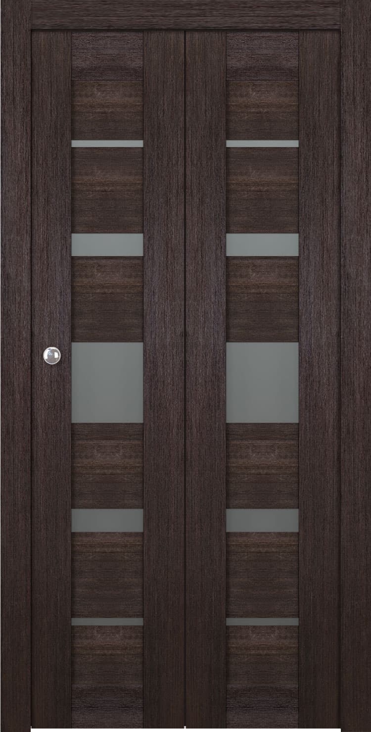 AVON 07-03 VETRO VERALINGA OAK BI-FOLD BELLDINNI MODERN INTERIOR DOOR - 1