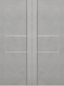 AVON 01 2H LIGHT URBAN DOUBLE BI-FOLD BELLDINNI MODERN INTERIOR DOOR - 2