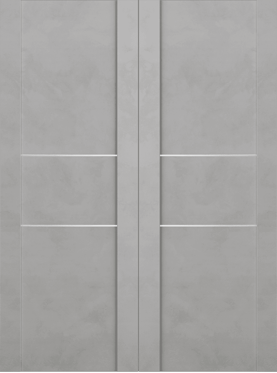 AVON 01 2H LIGHT URBAN DOUBLE BI-FOLD BELLDINNI MODERN INTERIOR DOOR - 2