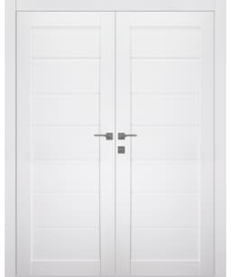 ALDA BIANCO NOBLE DOUBLE BELLDINNI MODERN INTERIOR DOOR - 1