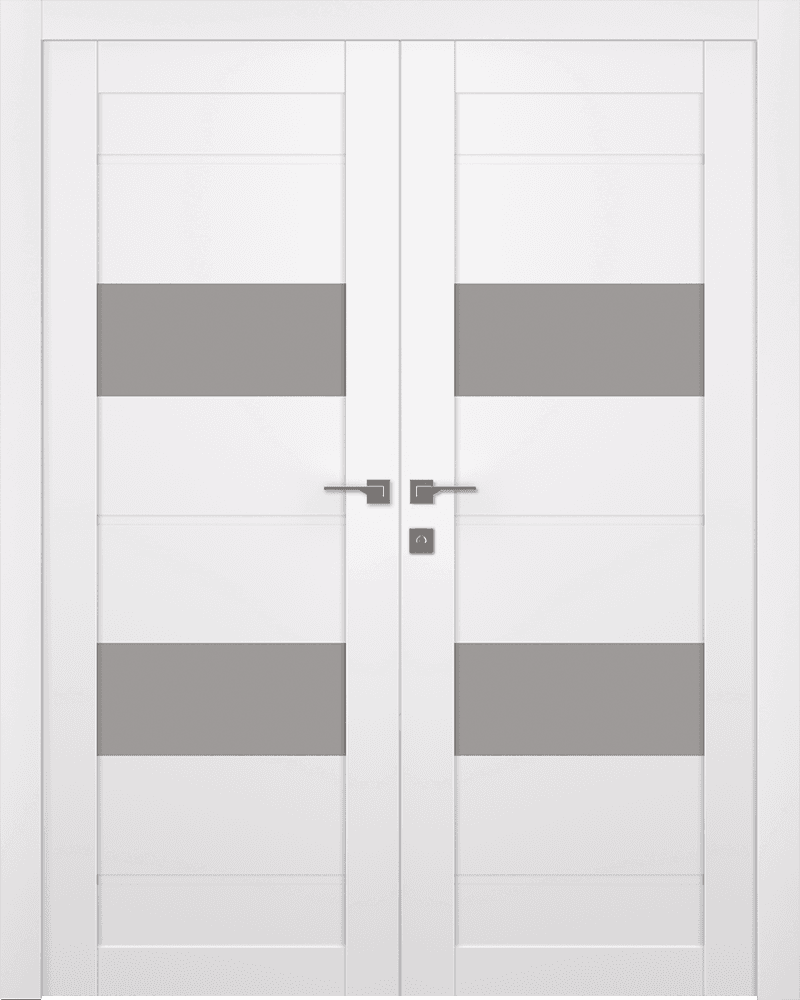 VITA VETRO SNOW WHITE CLOSET BELLDINNI MODERN INTERIOR DOOR - 1