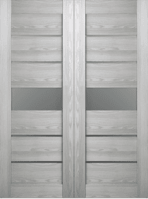 AVON 07-06 VETRO RIBEIRA ASH DOUBLE BARN BELLDINNI MODERN INTERIOR DOOR - 2