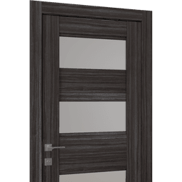 DELLA VETRO GRAY OAK BYPASS BELLDINNI MODERN INTERIOR DOOR - 5
