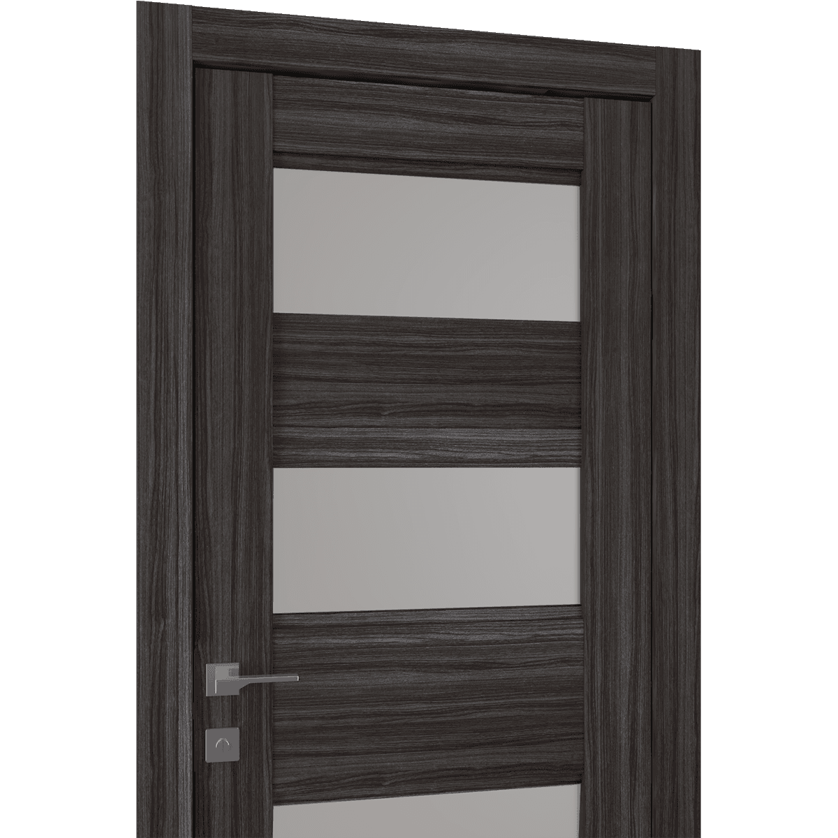 DELLA VETRO GRAY OAK BYPASS BELLDINNI MODERN INTERIOR DOOR - 5