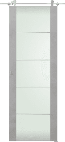 AVON 202 4H VETRO LIGHT URBAN BARN DOORS BELLDINNI MODERN INTERIOR DOOR - 1