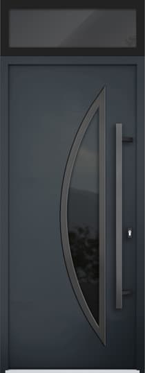 Single Modern Steel Exterior Door Deux 6501 8ft - 4