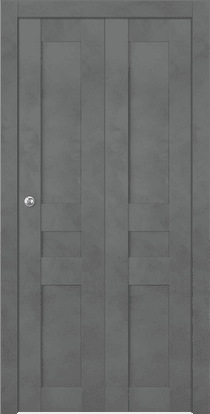 AVON 07 2R DARK URBAN DOUBLE BI-FOLD BELLDINNI MODERN INTERIOR DOOR - 1