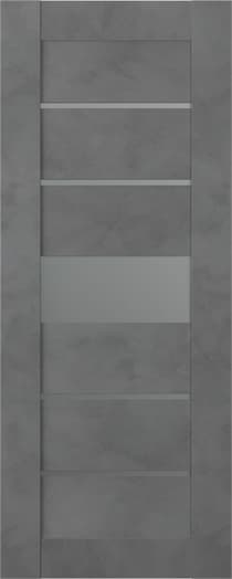 AVON 07-06 VETRO DARK URBAN SLAB BELLDINNI MODERN INTERIOR DOOR - 1