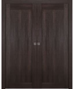 AVON 07 VERALINGA OAK DOUBLE POCKET BELLDINNI MODERN INTERIOR DOOR - 1