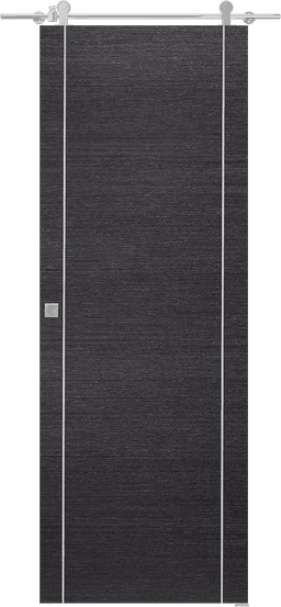 AVANTI 2U BLACK APRICOT DOUBLE BARN BELLDINNI MODERN INTERIOR DOOR - 1