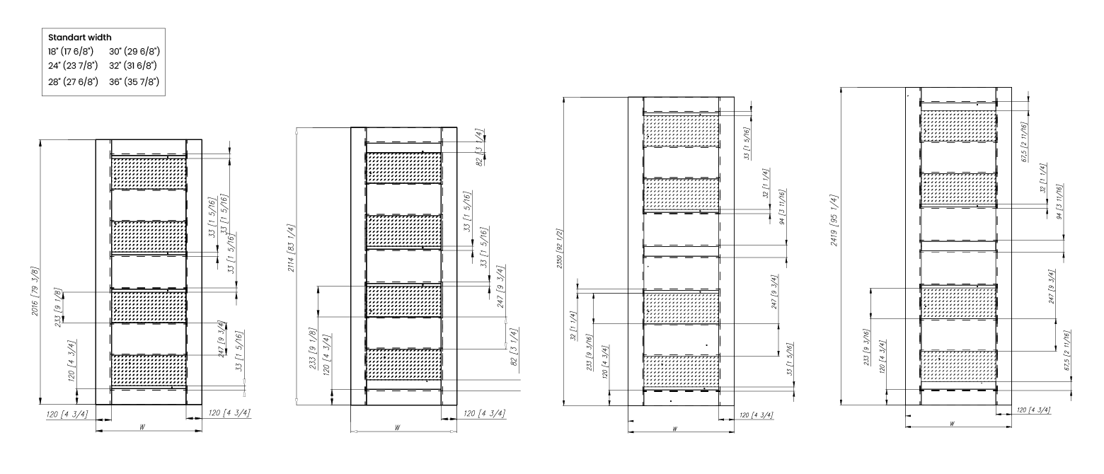 DELLA VETRO BIANCO NOBLE DOUBLE POCKET BELLDINNI MODERN INTERIOR DOOR - 10