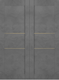 AVON 07 2H GOLD DARK URBAN DOUBLE BARN BELLDINNI MODERN INTERIOR DOOR - 2