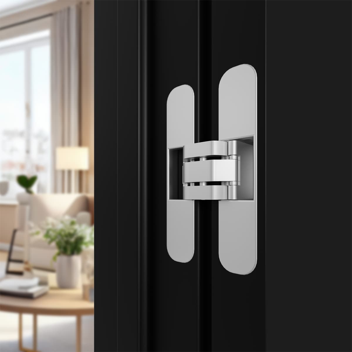 SHAKER 1 PANEL BLACK MATTE CLOSET BELLDINNI MODERN INTERIOR DOOR - 3