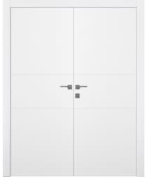 PALLADIO 2H BIANCO NOBLE DOUBLE BELLDINNI MODERN INTERIOR DOOR - 1