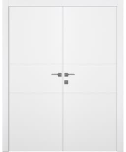 PALLADIO 2H BIANCO NOBLE DOUBLE BELLDINNI MODERN INTERIOR DOOR - 1