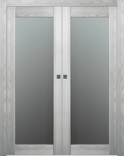 AVON 207 VETRO RIBEIRA ASH DOUBLE POCKET BELLDINNI MODERN INTERIOR DOOR - 1