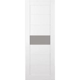 EDNA VETRO SNOW WHITE SWING BELLDINNI MODERN INTERIOR DOOR - 2