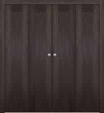 AVON 07 VERALINGA OAK DOUBLE BI-FOLD BELLDINNI MODERN INTERIOR DOOR - 1