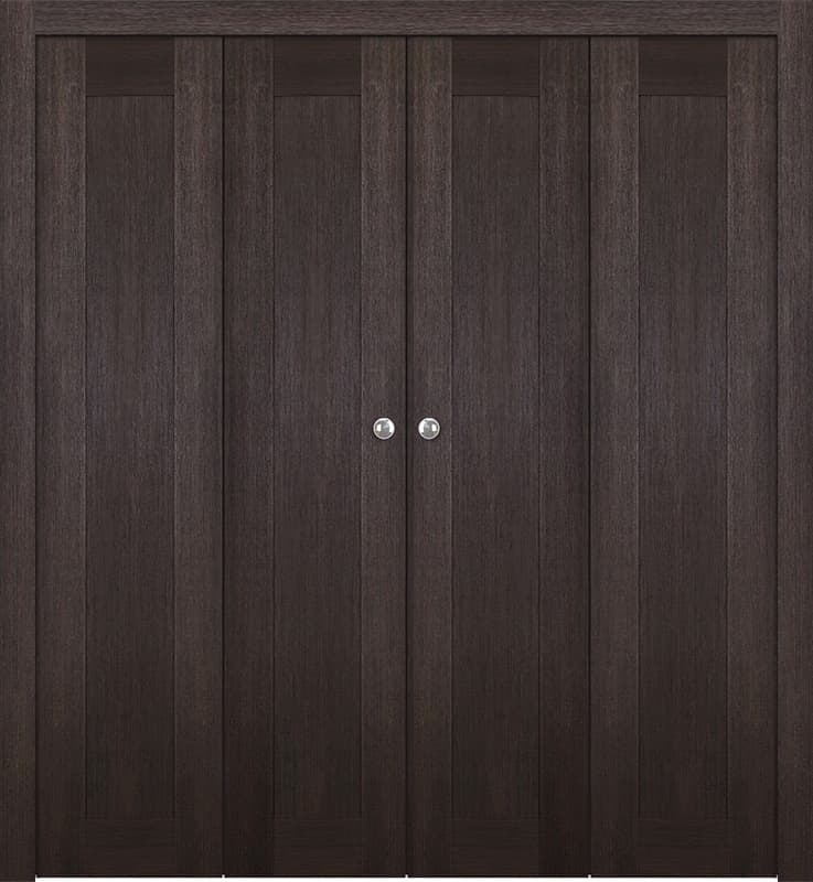 AVON 07 VERALINGA OAK DOUBLE BI-FOLD BELLDINNI MODERN INTERIOR DOOR - 1