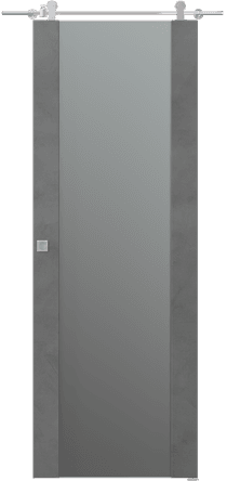 AVON 202 VETRO DARK URBAN DOUBLE BARN BELLDINNI MODERN INTERIOR DOOR - 1