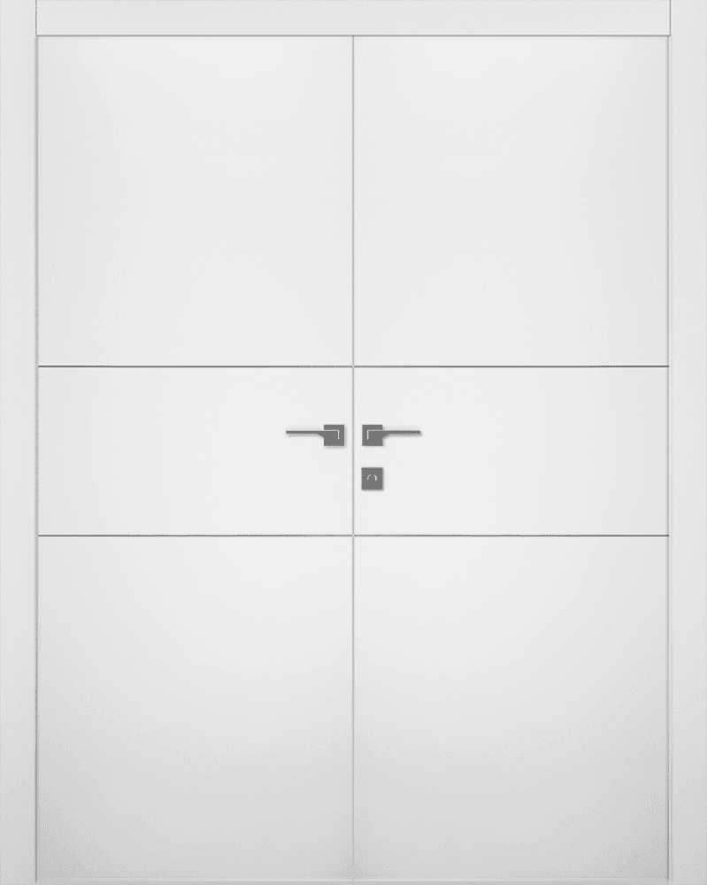 SMART PRO 2H POLAR WHITE DOUBLE BELLDINNI MODERN INTERIOR DOOR - 1