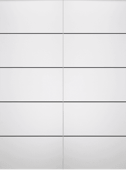 SMART PRO 4H BLACK POLAR WHITE DOUBLE INVISIBLE METAL FRAME BELLDINNI MODERN INTERIOR DOOR - 3