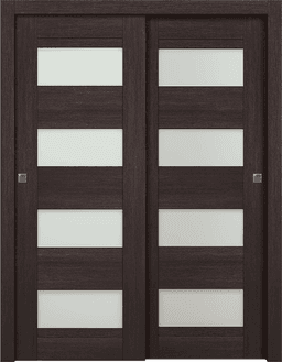 AVON 07-08 VETRO VERALINGA OAK BYPASS DOORS BELLDINNI MODERN INTERIOR DOOR - 1