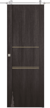 AVON 01 3H GOLD VERALINGA OAK DOUBLE BARN BELLDINNI MODERN INTERIOR DOOR - 1