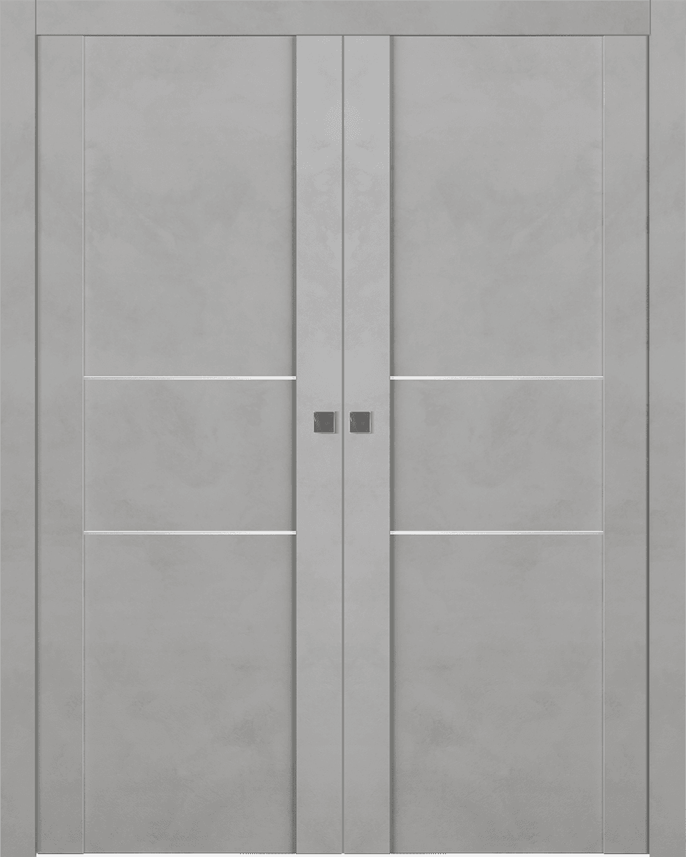 AVON 01 2H LIGHT URBAN DOUBLE POCKET DOORS BELLDINNI MODERN INTERIOR DOOR - 1