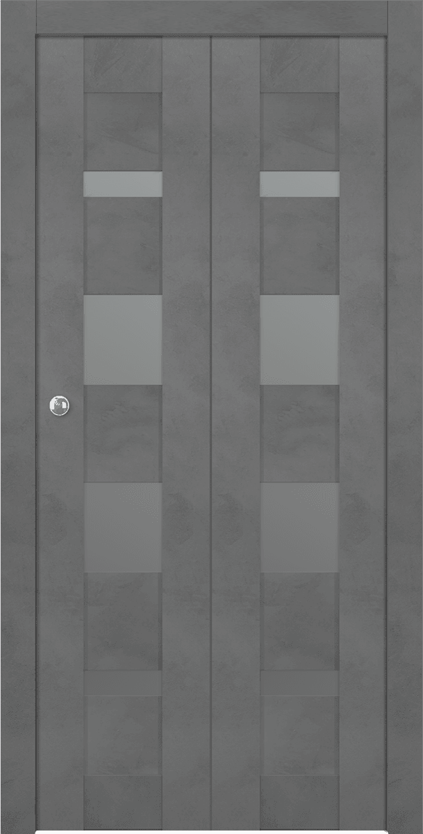 AVON 07-01 VETRO DARK URBAN BI-FOLD BELLDINNI MODERN INTERIOR DOOR - 1