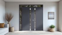 Double metal-aluminum modern exterior door Cynex 6777 8ft - 10