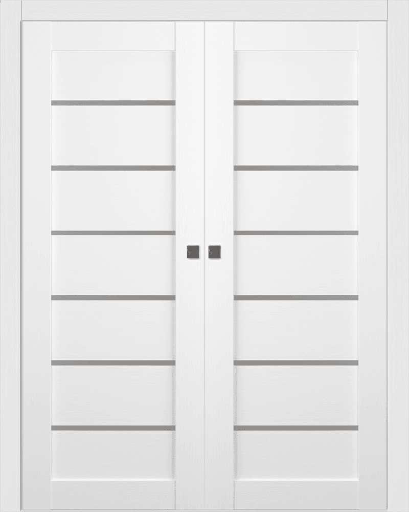 ALBA BIANCO NOBLE DOUBLE POCKET BELLDINNI MODERN INTERIOR DOOR