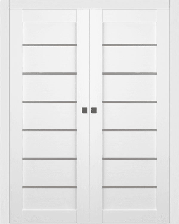 ALBA BIANCO NOBLE DOUBLE POCKET BELLDINNI MODERN INTERIOR DOOR
