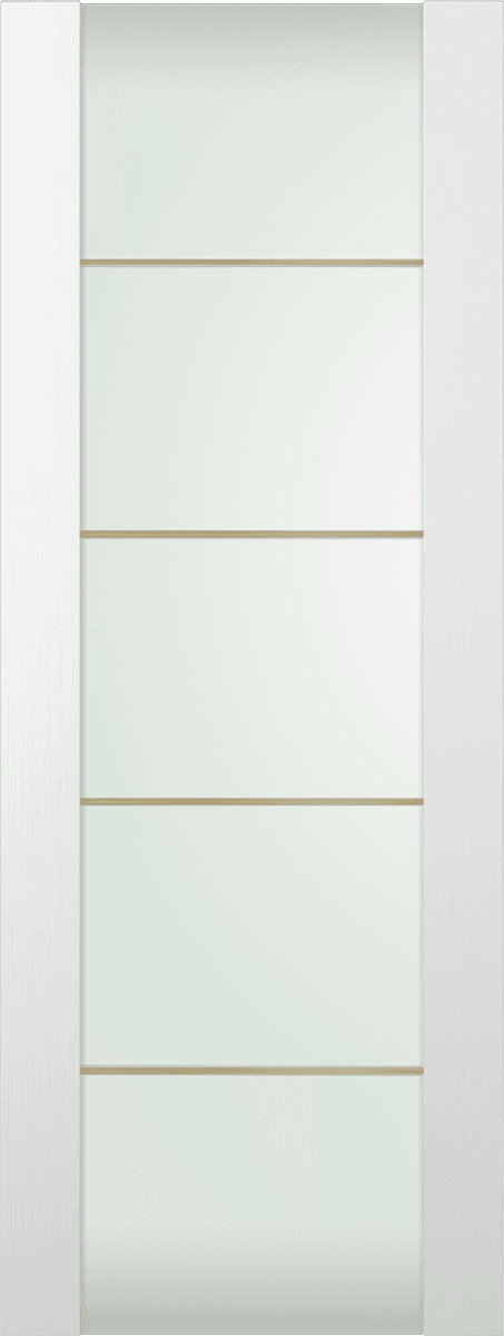PALLADIO 202 4H GOLD STRIPS VETRO BIANCO NOBLE SLAB DOORS BELLDINNI MODERN INTERIOR DOOR - 1