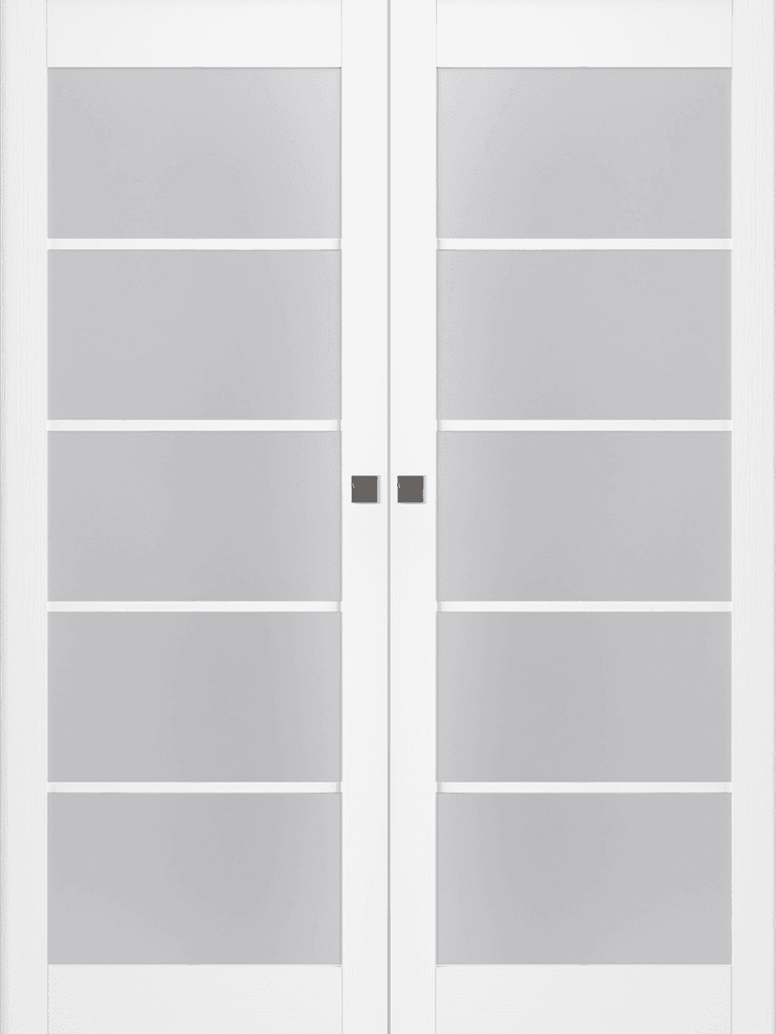 PALLADIO 5 LITE VETRO BIANCO NOBLE DOUBLE MAGIC BELLDINNI MODERN INTERIOR DOOR - 1