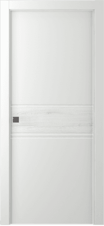 TWINWOOD 2 POLAR WHITE POCKET BELLDINNI MODERN INTERIOR DOOR - 1