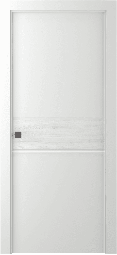 TWINWOOD 2 POLAR WHITE POCKET BELLDINNI MODERN INTERIOR DOOR - 1