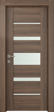AVON 07-03 VETRO PECAN NUTWOOD SWING DOORS BELLDINNI MODERN INTERIOR DOOR - 1