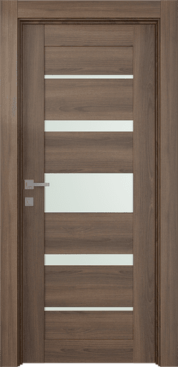 AVON 07-03 VETRO PECAN NUTWOOD SWING DOORS BELLDINNI MODERN INTERIOR DOOR - 1