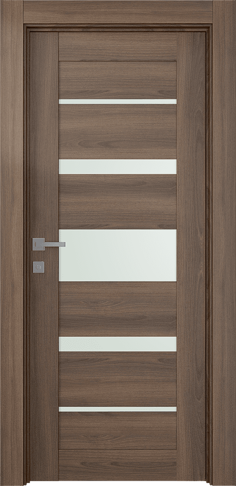 AVON 07-03 VETRO PECAN NUTWOOD SWING DOORS BELLDINNI MODERN INTERIOR DOOR