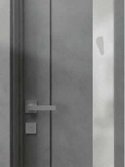 AVON 101 VETRO DARK URBAN DOUBLE INVISIBLE METAL FRAME BELLDINNI MODERN INTERIOR DOOR - 2