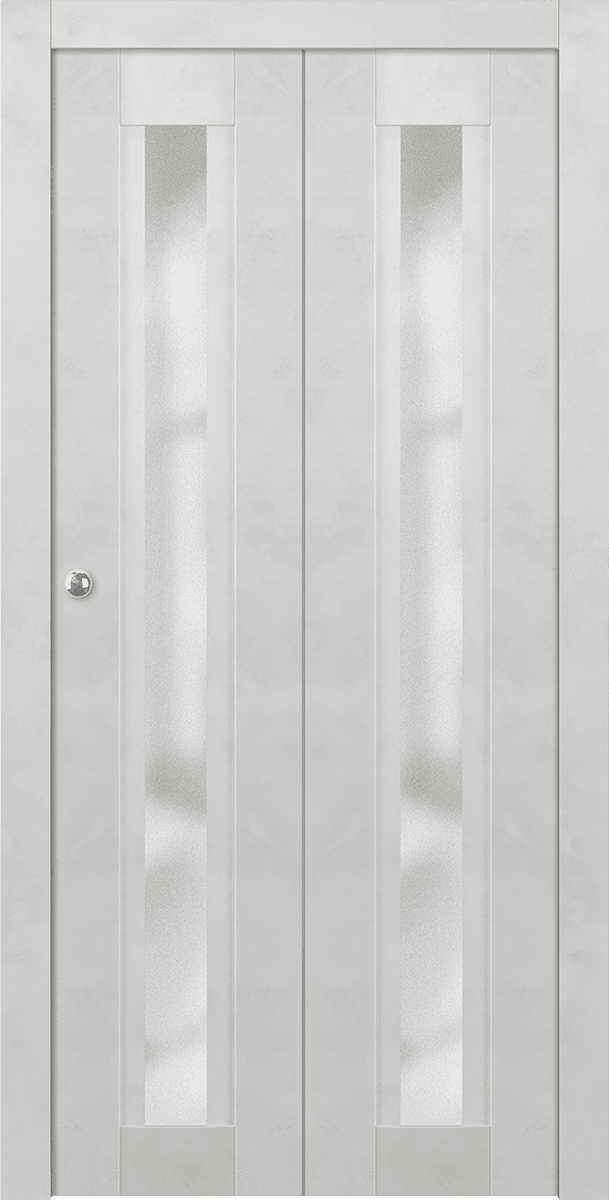 AVON 101 VETRO LIGHT URBAN DOUBLE BI-FOLD DOORS BELLDINNI MODERN INTERIOR DOOR - 1