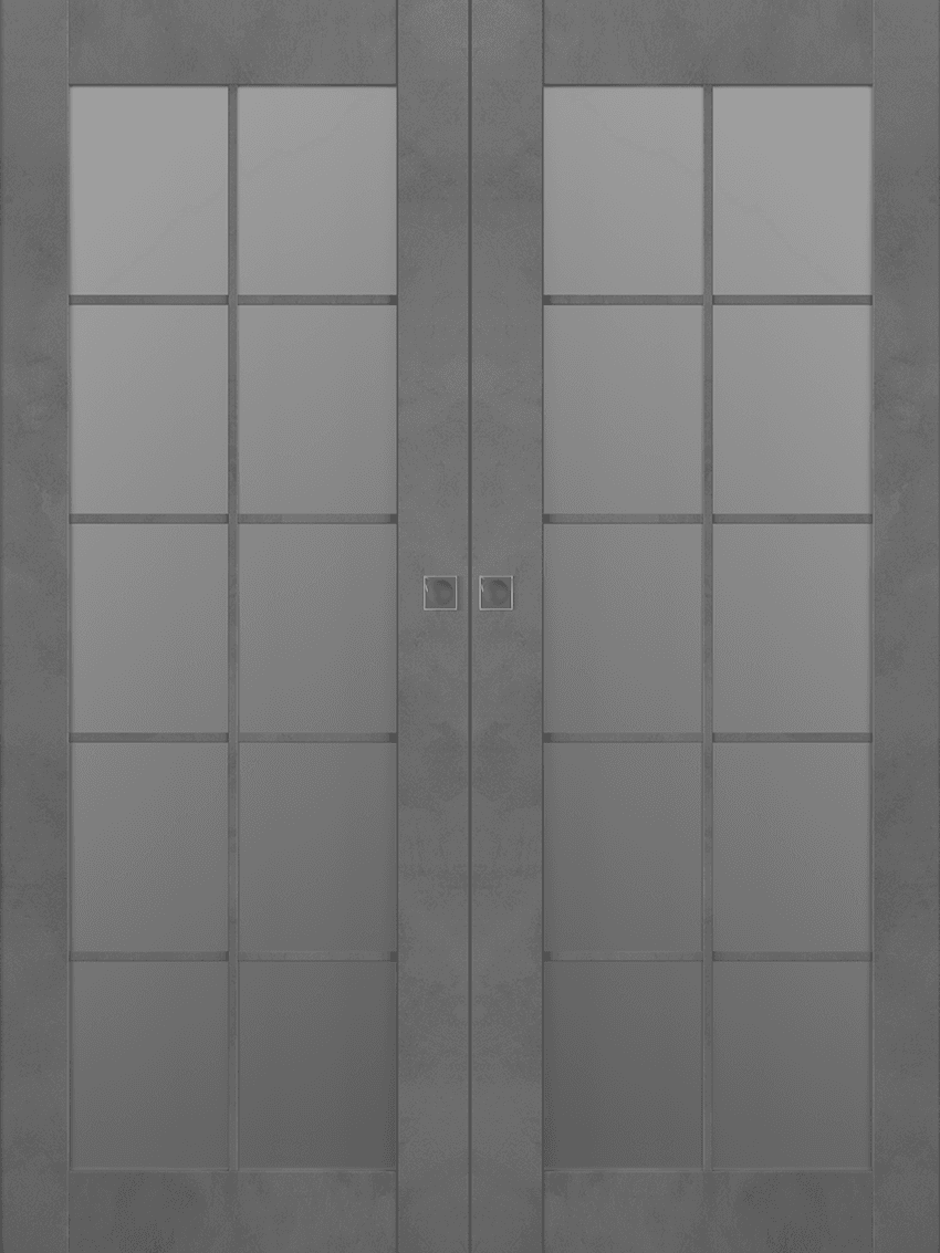 AVON 10 LITE VETRO DARK URBAN DOUBLE MAGIC BELLDINNI MODERN INTERIOR DOOR - 1