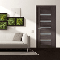 AVON 07-04 VETRO VERALINGA OAK BYPASS BELLDINNI MODERN INTERIOR DOOR - 2